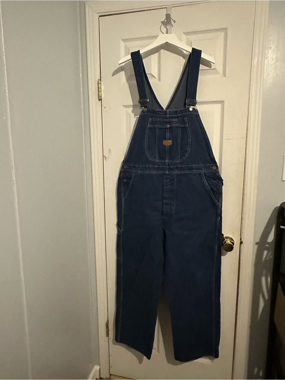 Vintage Red Kap Dark Blue Denim Overalls Classic Workwear Carpenter Goblincore